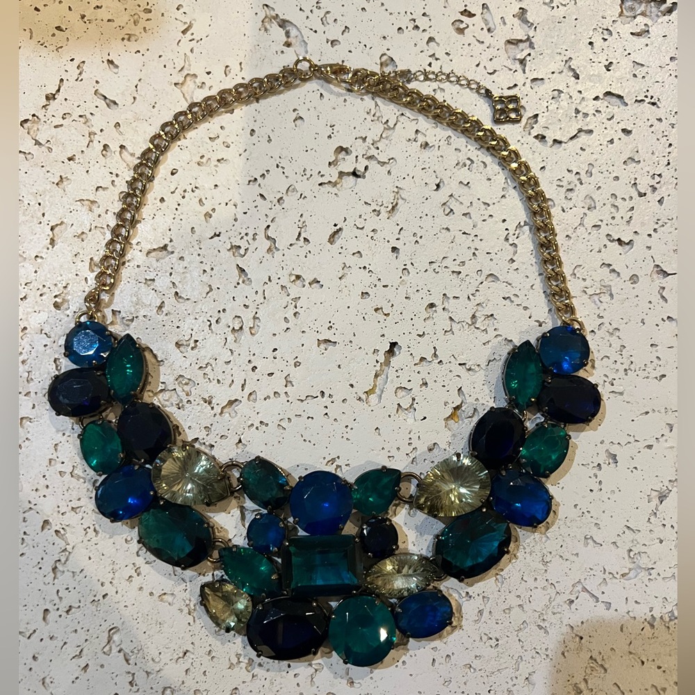 Bcbgmaxazria Gemstone Statement Necklace - image 1